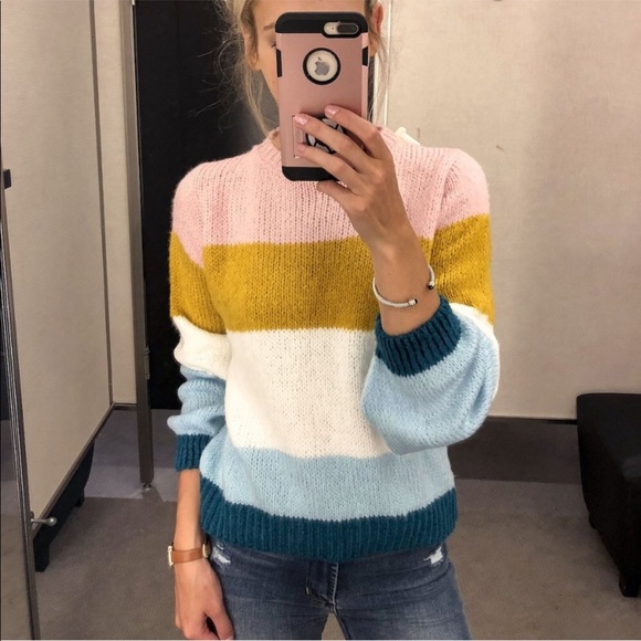 Topshop Sweaters - 💕TOPSHOP COLORBLOCK SWEATER SIZE 6💕